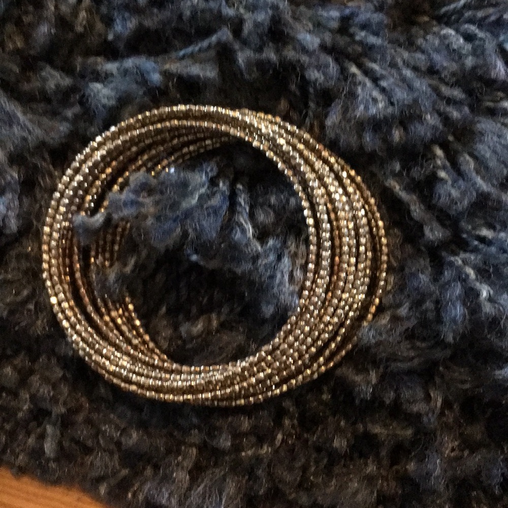 Gold wire wrap bracelet